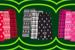 Holiday-Themed Pajama Pant 3-Packs Are on Sale for $14 at Walmart card image