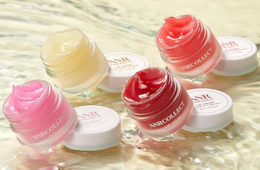 four colorful jars  of lip mask 