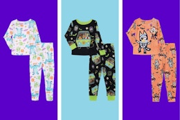 Monsters Inc, Scooby Doo & Bluey Toddler Pajama Set in Halloween themes