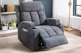 Lifestyle image of the Bestier Massage Recliner in home setting
