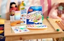 a Crayola Color Wonder Magic Light Brush on a wooden table 