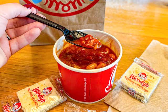 Wendy’s Coupons Include a Free Bowl of Chili (June 27 Only) card image