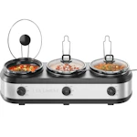 Chefman Triple Slow Cooker
