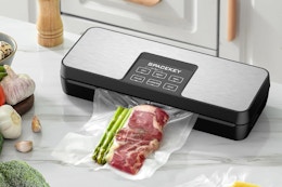vacuum sealer machine on kitchen counter