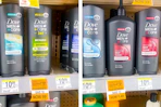 collage with dove body wash on clearance