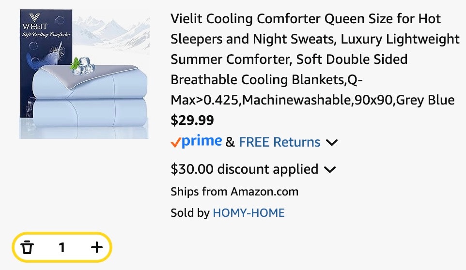 cooling comforter