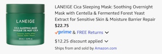 laniege cica mask cart