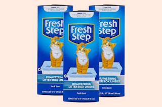 the boxes of litter box liners