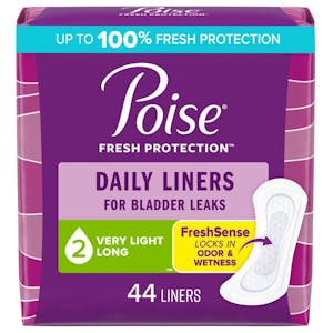 2 Poise Panty Liner Packs