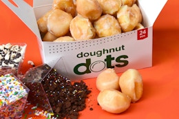 Get a 24-Count Krispy Kreme Original Glazed Donut Dots for $5 — Today Only card image