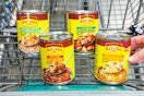 old el paso soup cans in shopping cart