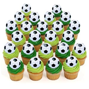 Edible Wafer Football Cake Toppers