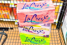 lacroix sparkling water in shopping cart