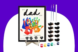 Father's Day DIY Handprint Kit, Just $10.49 on Amazon card image