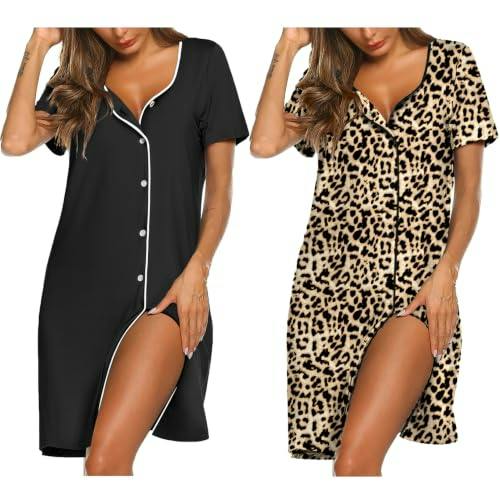 Ekouaer Nightgowns 2-Pack
