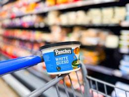 panchos queso cheese dip on walmart cart