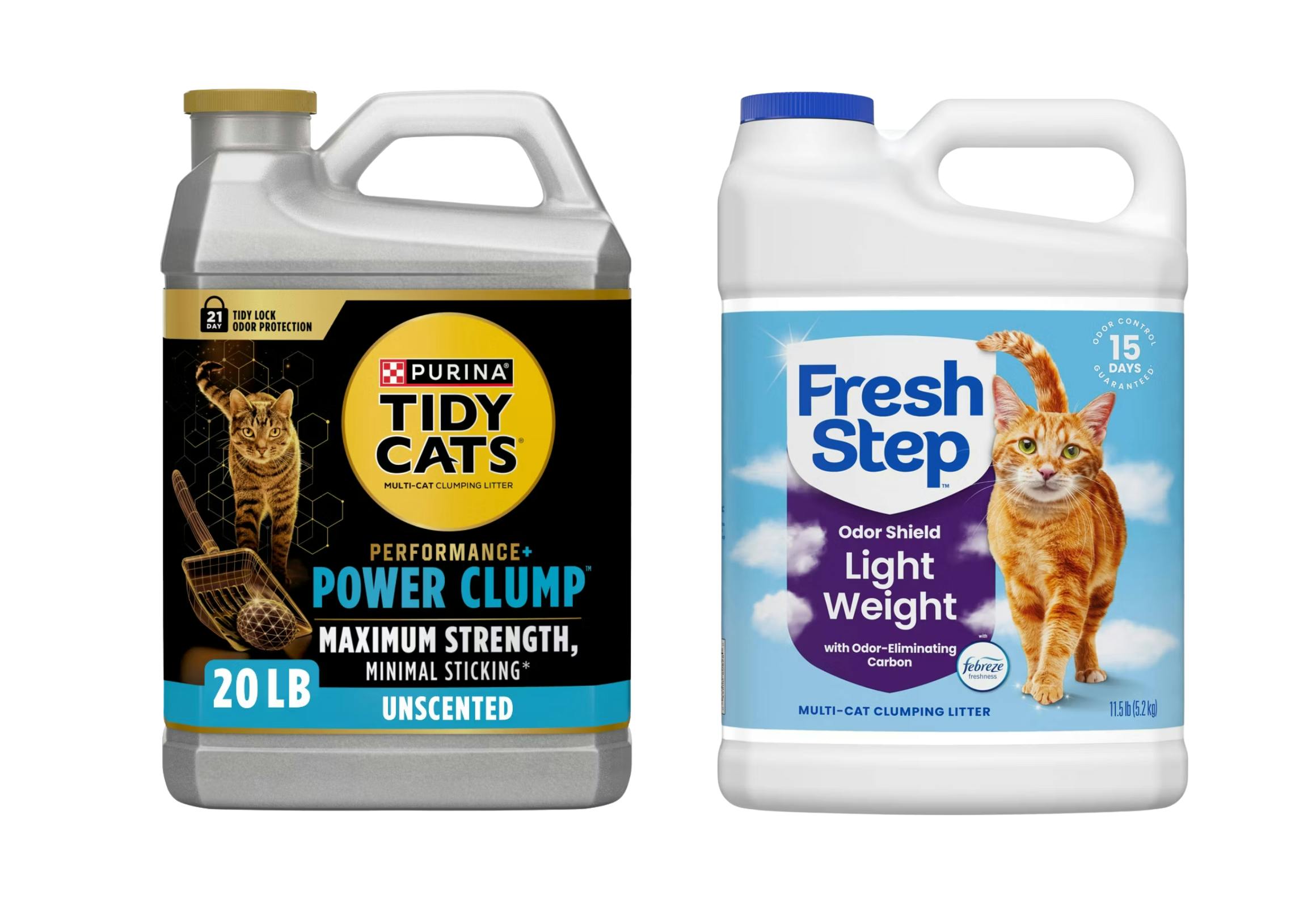 2 Cat Litter Containers