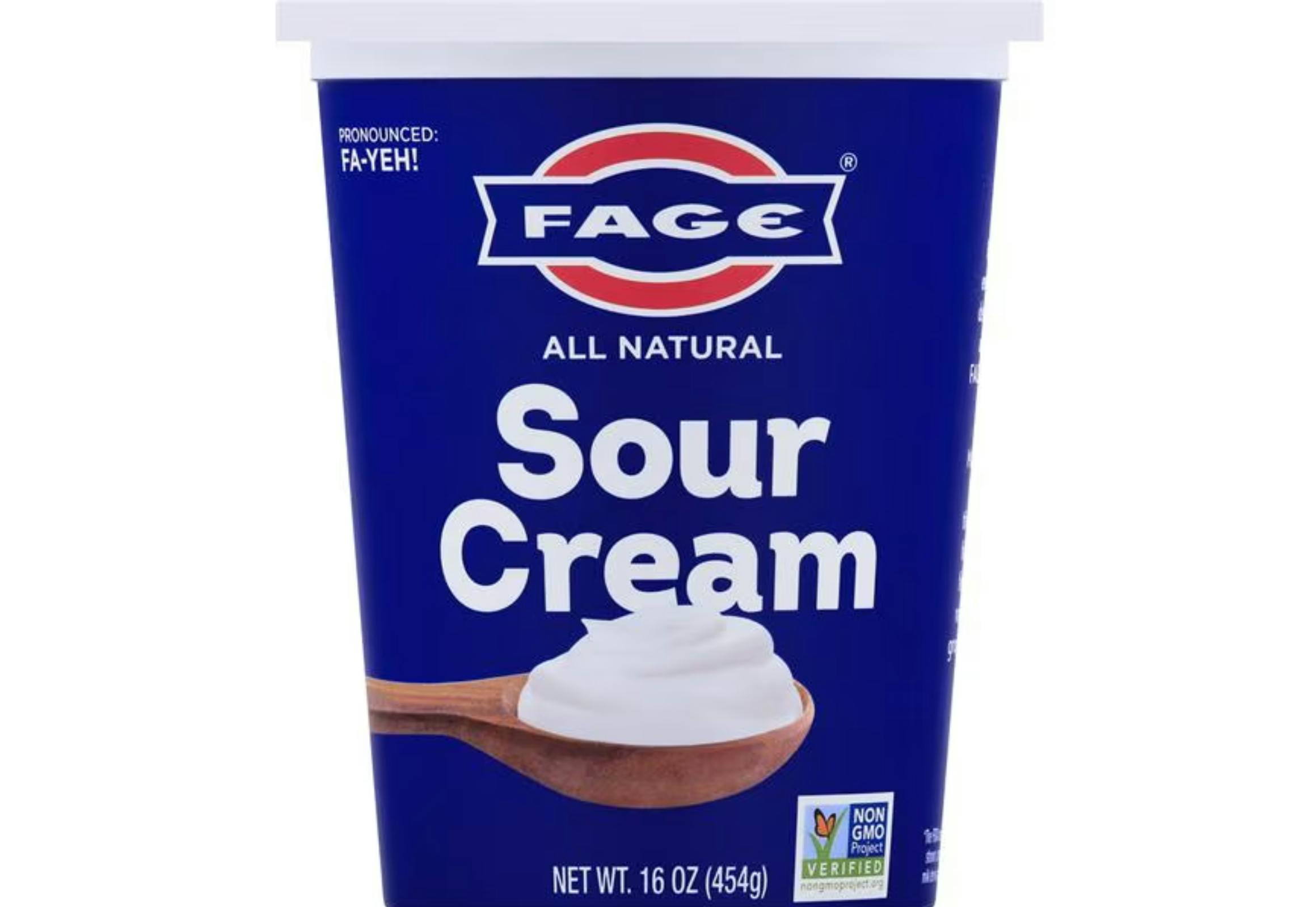 2 Fage Sour Cream Tubs