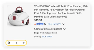 VONKO P10 Cordless Robotic Pool Cleaner