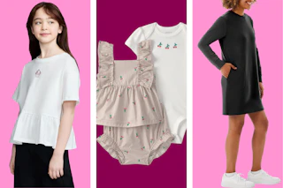 collage with apparel products