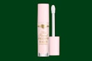 a light pink lip balm tube 