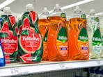 palmolive dish soap sitting on a target shelf