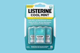 A package of three Listerine Pocket Paks being sold together