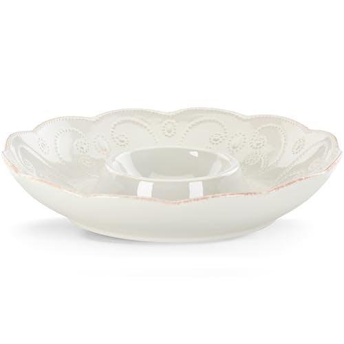 Lenox French Perle Chip/Dip Tray