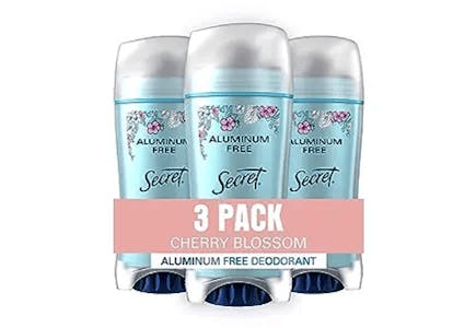Secret Deodorant 3-Pack