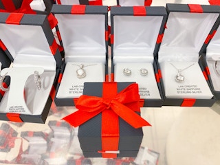 Jewelry in a gift box at JCPenney