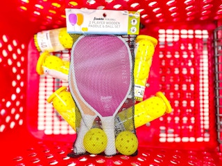 franklin sports pickleball set sitting in a target cart