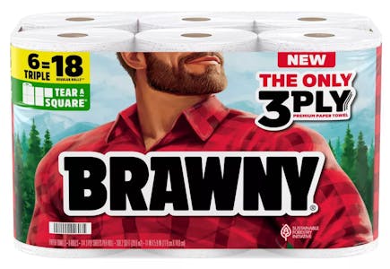 2 Brawny Paper Towels