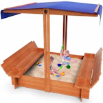 Wooden Sandbox with Lid