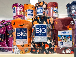 The Big One Oversized Supersoft Plush Throw on shelf