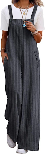 Women's Corduroy Wide Leg Overalls