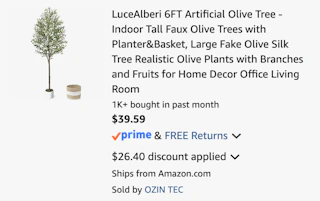Amazon Artificial Olive Tree 2026 2