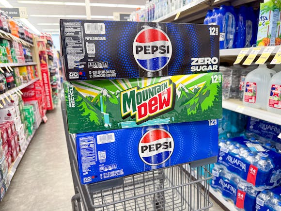Pepsi, Mountain Dew, and Starry Soda 12-Packs, Just $4 Each at Walgreens