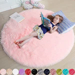 Round Fluffy Area Rug