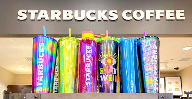 Here Were All the Starbucks Summer Cups in 2023 — Now Up to 75% Off Clearance card image