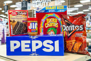 kroger matchup groceries on store shelf