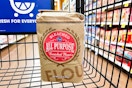 kroger flour in shopping cart