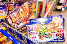 lego advent calendars in a cart