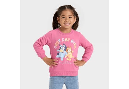 Bluey and Bingo Toddler Sweatshirt