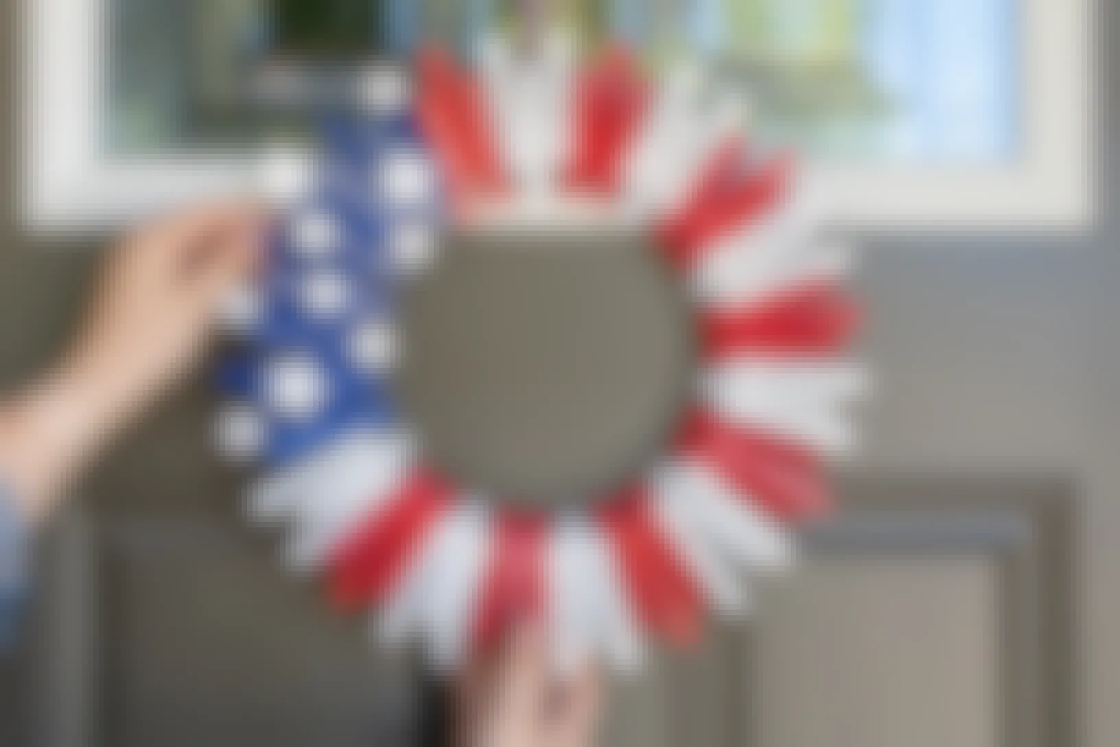 The Easiest DIY Fourth of July Clothespin Wreath You'll Ever Make
