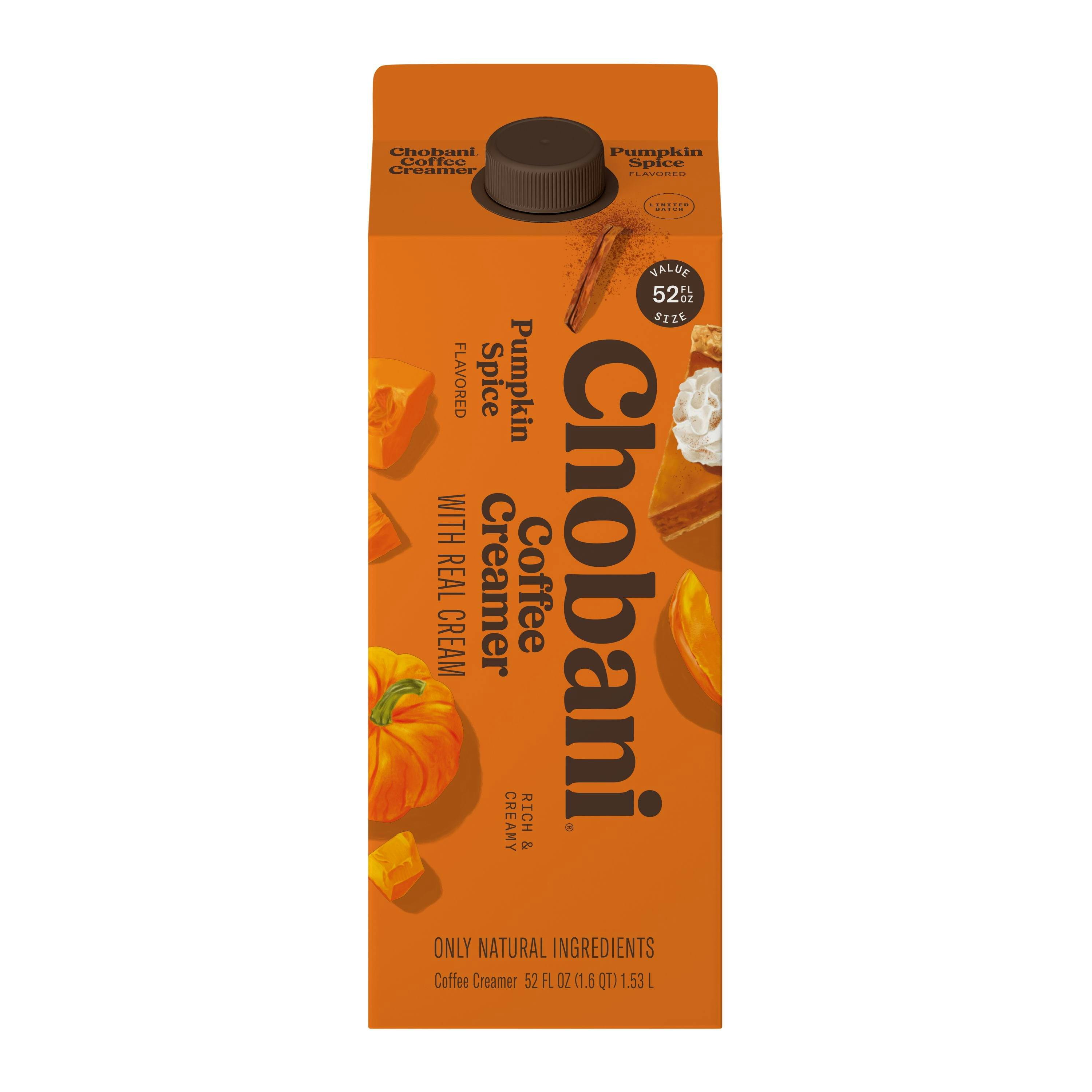 Chobani Coffee Creamer Carton