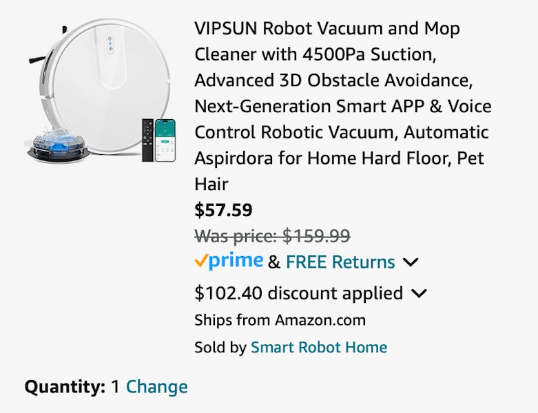 Robot Vacuum and Mop Combo