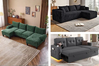 3 ;ifestyle images of sectional sofas