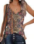 Womens V Neck Tank Top