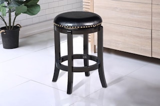 Lifestyle image of the Boraam Bar Stool in black