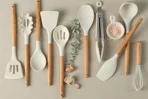 utensil set laying on countertop